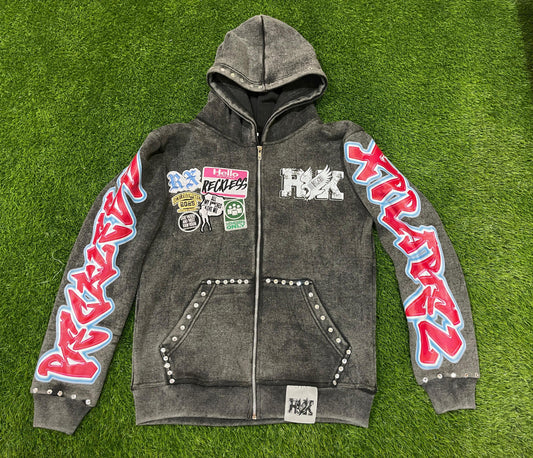 ACID WASHED RECK HOODIE